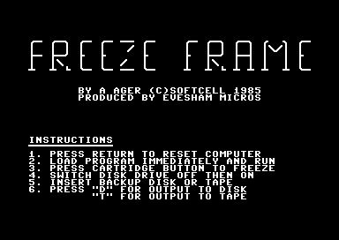 Freeze Frame Screenshots